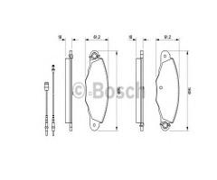 Bosch 0986424511 klocki hamulc. citroen xantia,xm  96-, citroËn xantia (x1)