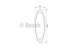 Bosch 0986424512 klocki hamulc. daewoo lanos, matiz, chevrolet matiz (m200, m250)
