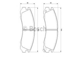 Bosch 0986424523 klocki hamulc. mitsubishi pajero  90-00, citroËn c-crosser enterprise