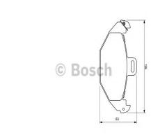 Bosch 0986424532 klocki hamulc. renault laguna  97-00 tył, renault laguna i (b56_, 556_)