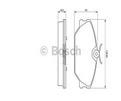 Bosch 0986424533 klocki hamulc. renault laguna  99-01, renault laguna i grandtour (k56_)