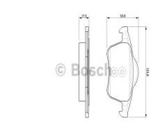 Bosch 0986424539 klocki hamulc. volvo s60,s80  98- tył, volvo v70 i (lv)