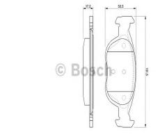 Bosch 0986424544 klocki hamulc. fiat punto 99- 1,2 16v, fiat punto (176), lancia y (840a)