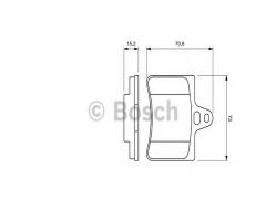 Bosch 0986424580 klocki hamulc. citroen c5  01-08 tył, citroËn c5 i (dc_)