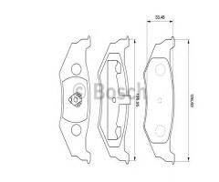 Bosch 0986424585 klocki hamulc. chrysler pt cruiser  00-10 tył, chrysler neon (pl), dodge neon