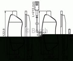 Bosch 0986424597 klocki h-ca p.fiat bravo 07- stilo dobloo p-bipper c-nemo, alfa romeo mito (955)