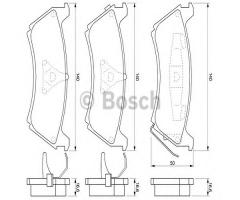 Bosch 0986424648 klocki hamulc. mercedes w163 ml230-ml320  98-98tył, mercedes-benz klasa m (w163)