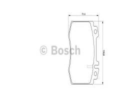 Bosch 0986424705 klocki hamulc. mercedes w220 s-klasa  02-05, mercedes-benz sl (r129)