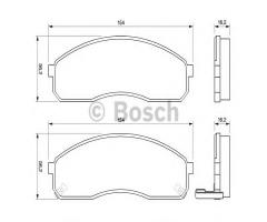 Bosch 0986424714 klocki hamulc. kia carnival  01-06 z czuj., kia pregio nadwozie pełne (tb)