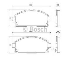 Bosch 0986424715 klocki hamulc. nissan x-trail  01-07, nissan pathfinder (r50)