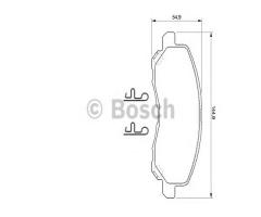 Bosch 0986424716 klocki hamulc. mitsubishi lancer  03-, mitsubishi asx (ga_w_)