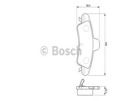 Bosch 0986424744 klocki hamulc. ford, ford mondeo ii (bap)