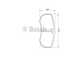 Bosch 0986424750 klocki hamulc. iveco daily  99- tył, ford transit nadwozie pełne