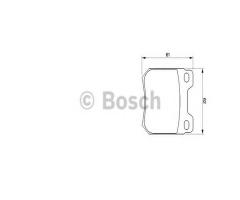 Bosch 0986424754 klocki hamulc. opel omega a  86-94 tył, saab 9-5 (ys3e)