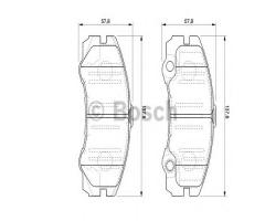 Bosch 0986424760 klocki hamulc. opel frontera b  98-, opel frontera b (6b_)