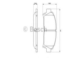 Bosch 0986424799 klocki hamulc. toyota avensis  00-01, toyota carina e (_t19_)