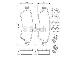 Bosch 0986424801 klocki hamulc. citroen xsara 97-00, citroËn xsara (n1)
