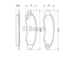 Bosch 0986424804 klocki hamulc. opel agila  00-, suzuki swift ii hatchback (ea, ma)
