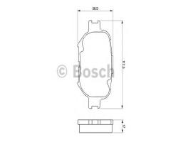 Bosch 0986424808 klocki hamulc. toyota corolla  02, toyota celica (zzt23_)