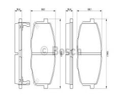 Bosch 0986424811 klocki hamulc. kia ceed  06- przód, hyundai i30 cw (fd), kia carens ii (fj)