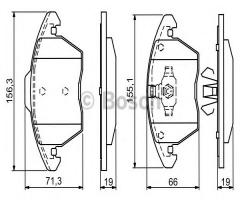 Bosch 0986424825 klocki hamulc. peugeot 307 03- 2,0hdi, citroËn c4 i (lc_), peugeot 208