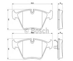 Bosch 0986424828 klocki hamulc. jaguar xj6-xj12  89-, daimler xj 40, 81, jaguar xj (xj 40, 81)