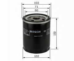 Bosch 0986452063 filtr oleju mitsubishi pajero 2.8td 93-, mitsubishi pajero ii (v3_w, v2_w, v4_w)