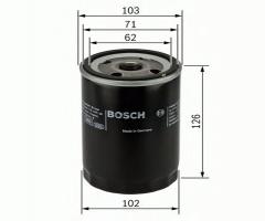 Bosch 0986452066 filtr oleju mitsubishi colt, hyundai h100 autobus (p)