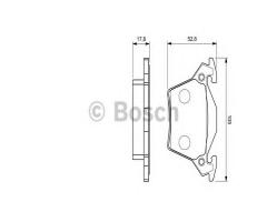 Bosch 0986460002 klocki hamulc. mercedes vito  97-03 tył, mercedes-benz vito autobus (638)