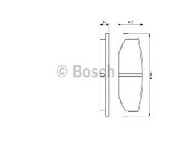 Bosch 0986460935 klocki hamulc. suzuki samurai 1,3  84-, suzuki sj 410 cabrio