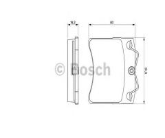 Bosch 0986460954 klocki hamulc. vw t4 90-, vw transporter iv autobus (70xb, 70xc, 7db, 7dw)