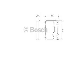 Bosch 0986460955 klocki hamulc. opel astra f,calibra,vectra a tył