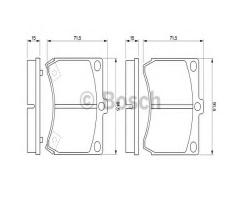 Bosch 0986460974 klocki hamulc. mazda 323  89-94 1,8 16v, mazda 323 c iv (bg)