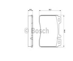 Bosch 0986460976 klocki hamulc. mercedes w140 s-klasa  93-98, mercedes-benz klasa s (w140)