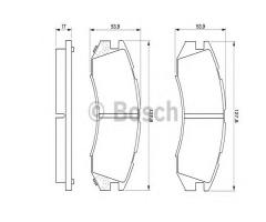 Bosch 0986460984 klocki hamulc. subaru impreza  93-96 z czuj., subaru legacy i (bc)