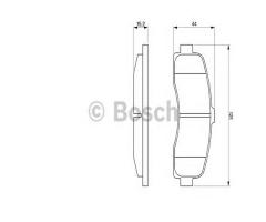 Bosch 0986461122 klocki hamulc. nissan micra k11e  92-02, nissan micra ii (k11)