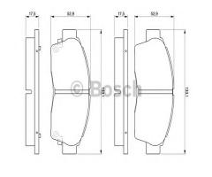 Bosch 0986461123 klocki hamulc. toyota corolla,carina e, toyota camry (_cv1_, _xv1_, _v1_)