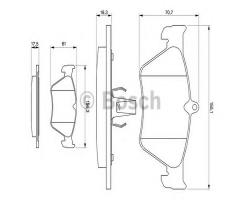 Bosch 0986461129 klocki hamulc. opel omega b  94-97 2,0, opel vectra a (86_, 87_), saab 900 ii coupe