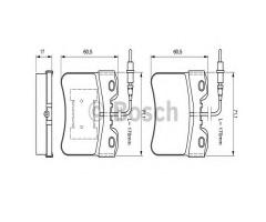 Bosch 0986461130 klocki hamulc. citroen, citroËn ax (za-_), peugeot 106 i (1a, 1c)