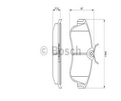 Bosch 0986461147 klocki hamulc. nissan primera  90-98, nissan primera (p10)