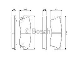 Bosch 0986461750 klocki hamulc. suzuki vitara  88- z czuj, suzuki vitara cabrio (et, ta)