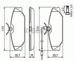 Bosch 0986461765 klocki hamulc. renault laguna 93-01 z czuj., alpine a610, renault 25 (b29_)