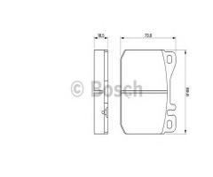 Bosch 0986462803 klocki hamulc. vw lt 28-55  75-96, vw lt 28-35 i autobus (281-363)