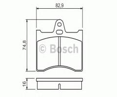 Bosch 0986463890 klocki hamulc. citroen xantia kombi  95-01 tył, citroËn cx i (ma)
