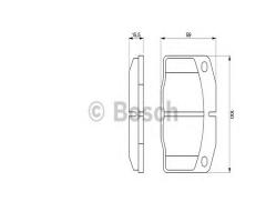 Bosch 0986465141 klocki hamulc. opel kadett,corsa,ascona, opel corsa a tr (91_, 92_, 96_, 97_)