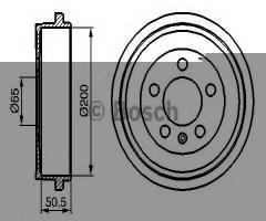Bosch 0986477133 bęben hamulc. skoda fabia  00-, audi a2 (8z0), seat ibiza v (6j5, 6p5), skoda fabia