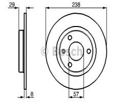 Bosch 0986478246 tarcza hamulc. citroen ax  86-97 peugeot 106 91-04, citroËn ax (za-_)