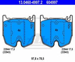 Ate 13.0460-4997 klocki hamulcowe mercedes w220 s-klasa s55amg 02-06, mercedes-benz sl (r230)