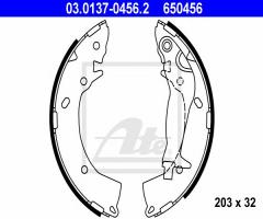 Ate 03.0137-0456 szczęki hamulcowe hyundai getz 02-, hyundai getz (tb)