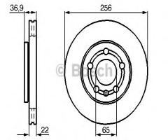 Bosch 0986478853 tarcza hamulc. skoda octavia 96-, audi a3 (8l1), seat ibiza v (6j5, 6p5)